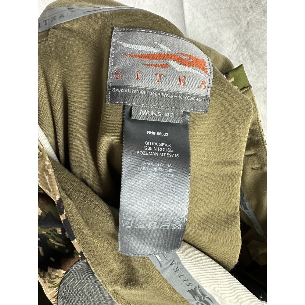 Sitka Gear Mens Gore Optifade Subalpine Camo Hunting Pants Reinforced Knee Sz 40 - Picture 9 of 10